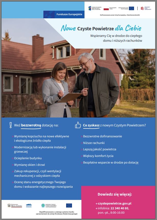 Ulotka programu Czyste Powietrze